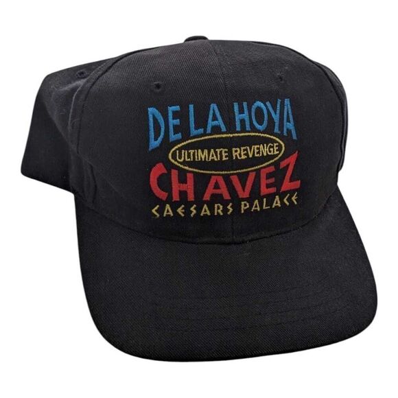 Vintage De La Hoya Chavez Ultimate Revenge 1998 Caesars Palace Snapback Hat Cap - Picture 1 of 5